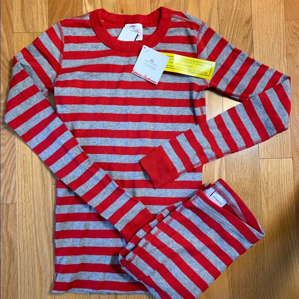 160 Hanna Andersson striped pajamas